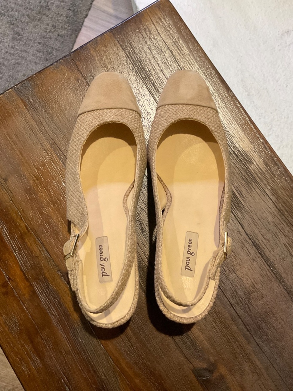 Paul Green Dallas Slingback Cap Toe Pump Dakar Grace Suede Size 7 - Picture 5 of 10